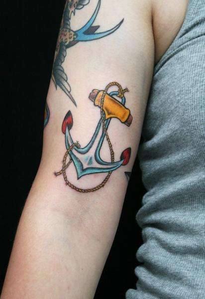 Rope Anchor tattoo by Skin Deep Art